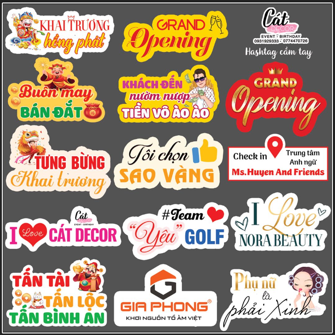 Mau hastag khai truong